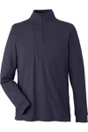 Devon & Jones New Classics Performance Quarter-zip Pullover In Blue