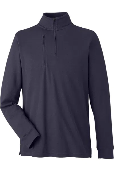 Devon & Jones New Classics Performance Quarter-zip Pullover In Blue
