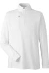 Devon & Jones New Classics Performance Quarter-zip Pullover In White