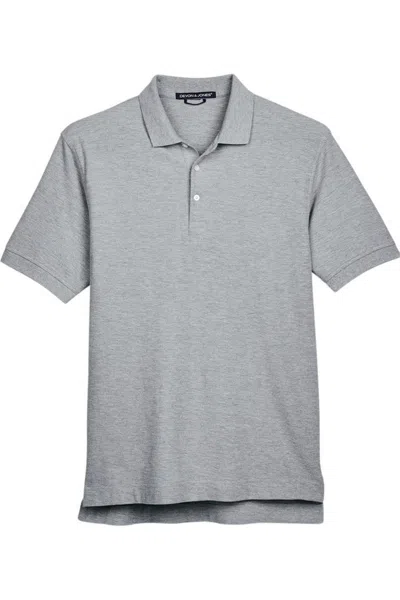 Devon & Jones Pima Piqu Polo In Gray