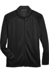 Devon & Jones Stretch Tech-shell Compass Full-zip Jacket In Black