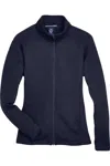 Devon & Jones Women's Bristol Full-zip Sweater Fleece Jacket In Blue