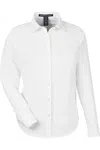 Devon & Jones Women's Crownlux Performance Spencer Poplin Dress Shirt In White