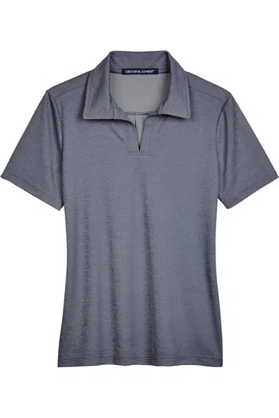 Devon & Jones Women's Crownlux Performanceaddress Melange Polo In Gray