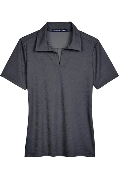 Devon & Jones Women's Crownlux Performanceaddress Melange Polo In Gray