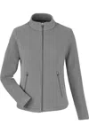 Devon & Jones Women's Crownlux Performancefleece Full-zip Jacket In Gray