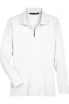 Devon & Jones Women's Crownlux Performanceplaited Long Sleeve Polo In White