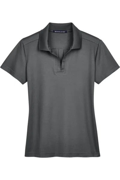 Devon & Jones Women's Crownlux Performanceplaited Polo In Gray