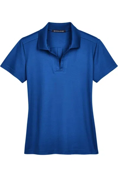 Devon & Jones Women's Crownlux Performanceplaited Polo In Multi