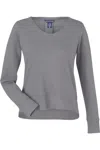 Devon & Jones Women's New Classics Charleston Pullover In Gray