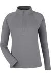 Devon & Jones Women's New Classics Charleston Quarter-zip Pullover In Gray