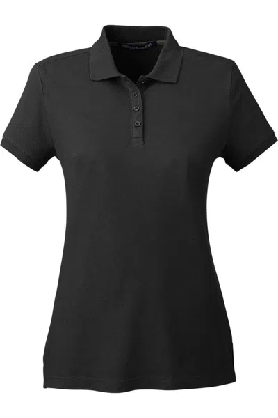 Devon & Jones Women's New Classics Performance Polo In Black