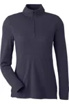 Devon & Jones Women's New Classics Performance Quarter-zip Pullover In Blue