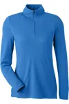 Devon & Jones Women's New Classics Performance Quarter-zip Pullover In Blue