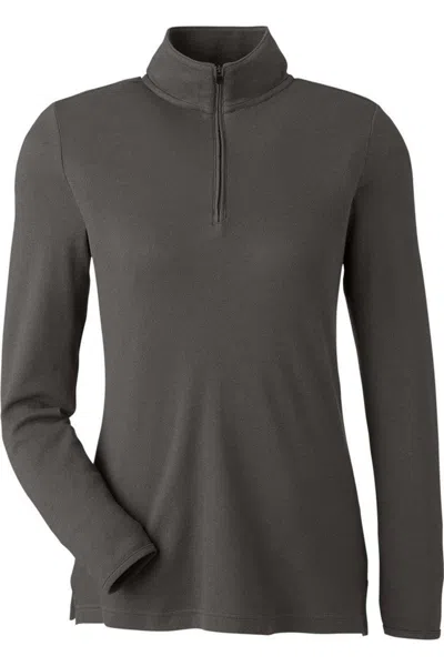 Devon & Jones Women's New Classics Performance Quarter-zip Pullover In Green