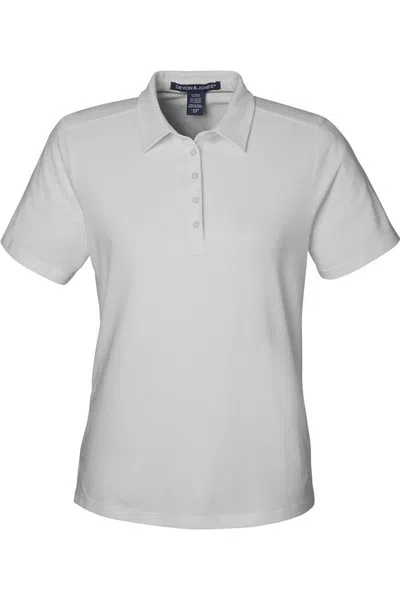 Devon & Jones Women's Raleigh Stretch Polo In Gray