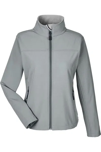 Devon & Jones Women's Softshell Jacket In Gray