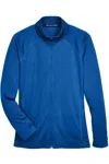 Devon & Jones Women's Stretch Tech-shell Compass Full-zip Jacket In Blue