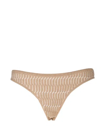 Devon Fletcher Bikini Bottoms In Brown