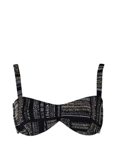 Devon Ivy Bikini Top In Black