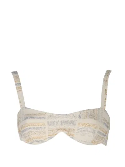 Devon Ivy Bikini Top In Neutral