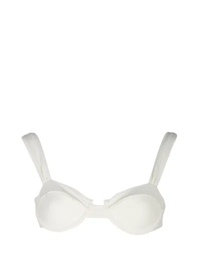 Devon Josephine Bikini Top In White