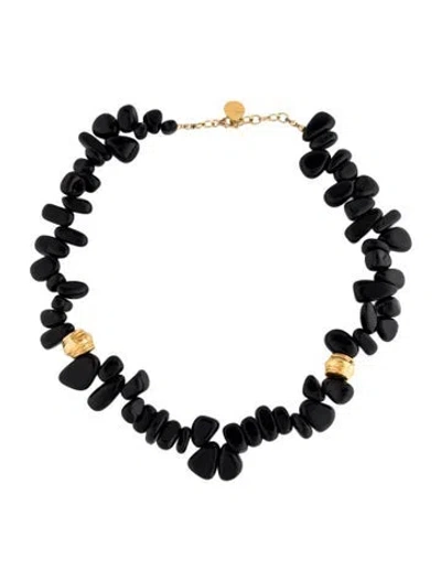 Pre-owned Devon Leigh Stone Up-down Bead Necklace, 21.75" In Multi