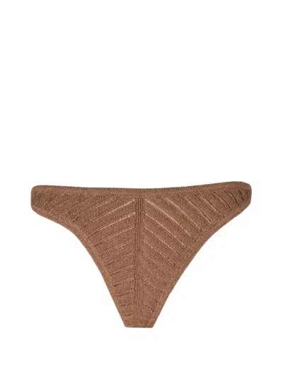 Devon Lola Bikini Bottoms In Brown