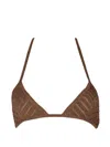 Devon Lucinda Bikini Top In Brown