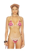 Devon Windsor Aida Bikini Top In Multi