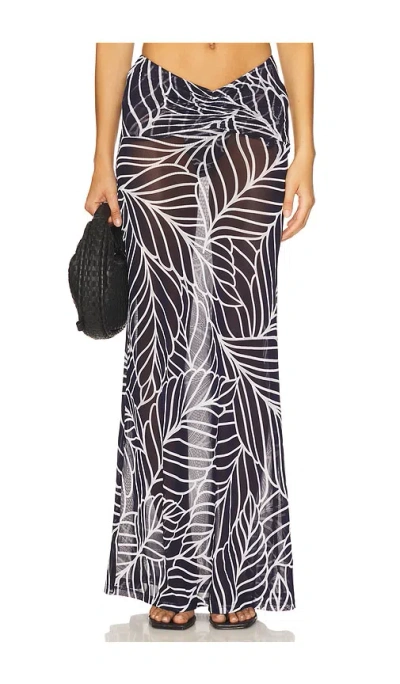 Devon Windsor Akris Skirt In Blue