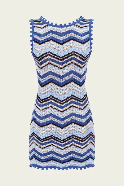 Devon Windsor Alba Mini Dress In Marina
