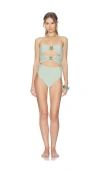 Devon Windsor Amii Lurex One Piece In Blue