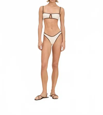 Devon Windsor Annie Bikini Bottom In Cream In White