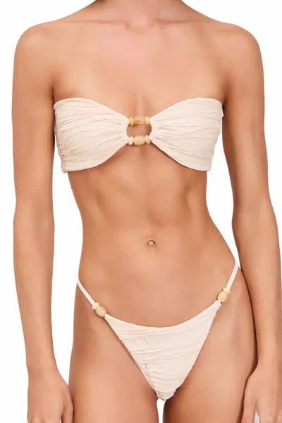 Devon Windsor Anto Strapless Bikini Top In Pebble In Neutral