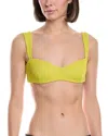 Devon Windsor Asha Bikini Top In Pineapple In Yellow