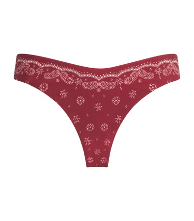 Devon Windsor Bandana Larissa Bikini Briefs In Red