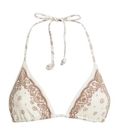 Devon Windsor Bandana Print Elis Bikini Top In Multi