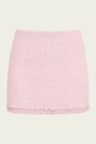 Devon Windsor Bianca Mini Skirt In Rose Cream