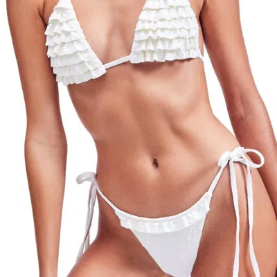 Devon Windsor Cara Bikini Bottom In White Zebra