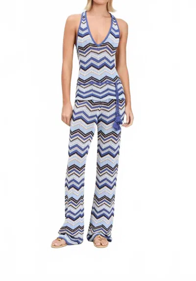 Devon Windsor Carina Knit Top In Marina In Blue