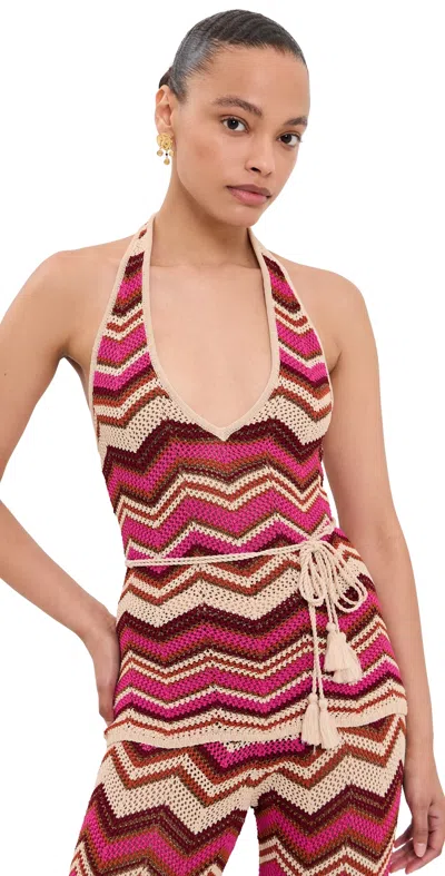 Devon Windsor Carina Top Berry In Pink