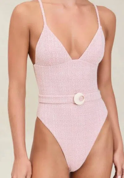 Devon Windsor Catalina Full-piece Bikini In Rose Cream In Pink