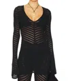 Devon Windsor Cindy Tunic Cover Up In Black In Black