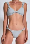 Devon Windsor Clara Bottom In Silver Shimmer