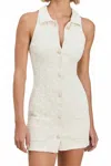 Devon Windsor Collins Dress In Coconut Swirl In White