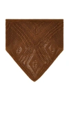 Devon Windsor Crochet Bandana In Brown