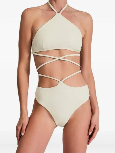 Devon Windsor Cypress Wrap-around Swimsuit In Orange