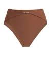 Devon Windsor Draped Evalina Bikini Briefs In Brown
