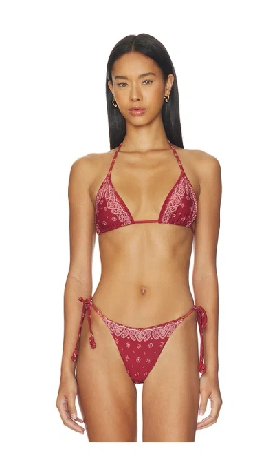 Devon Windsor Elis Bikini Top In Red